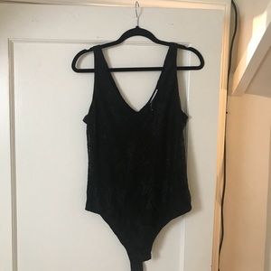 Lace black bodysuit
